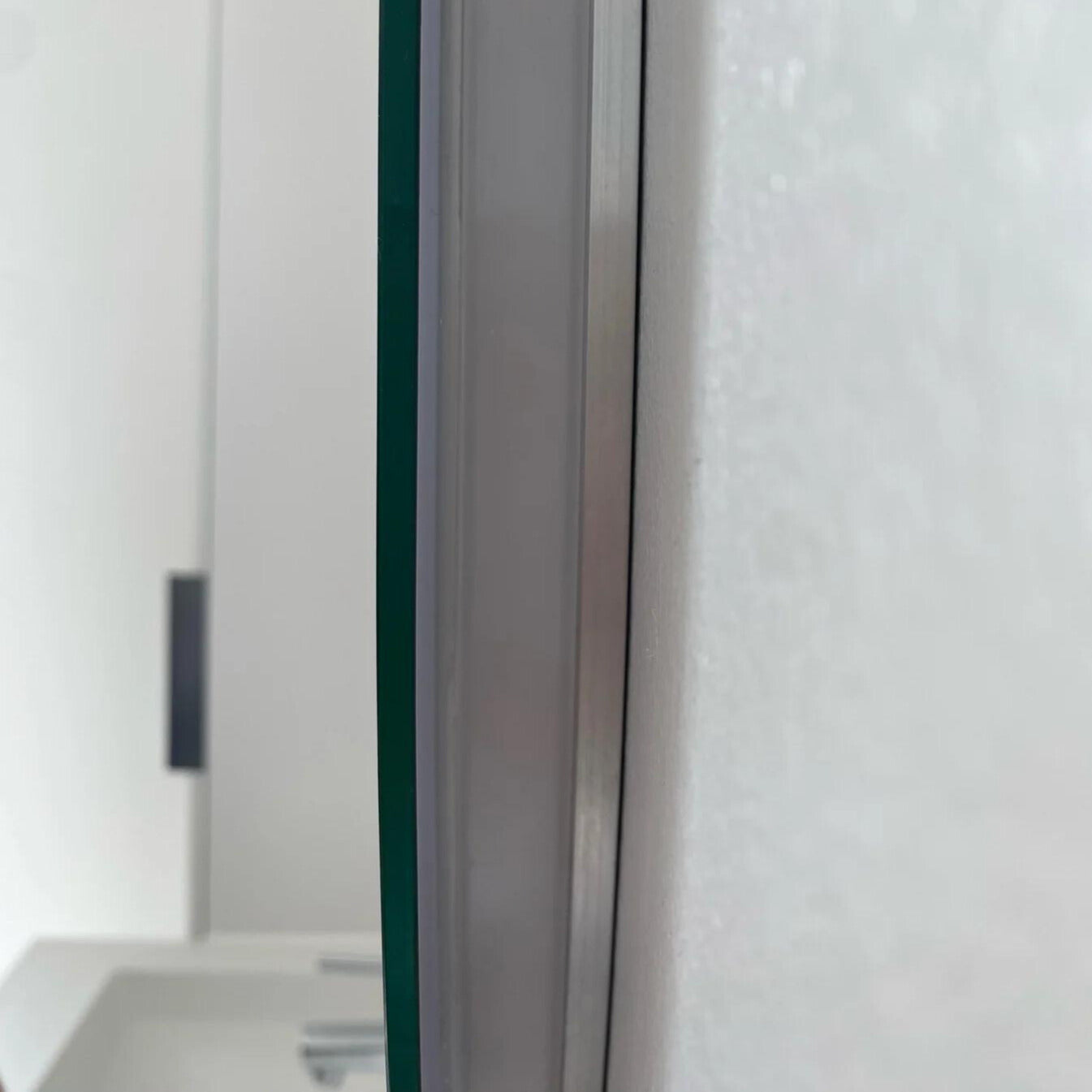 Rektangulär spegel med LED-ljus och värme, 160x80 cm