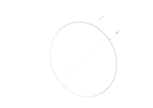 Rund spegel Ø100 cm