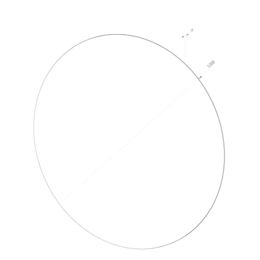 Rund spegel Ø120 cm