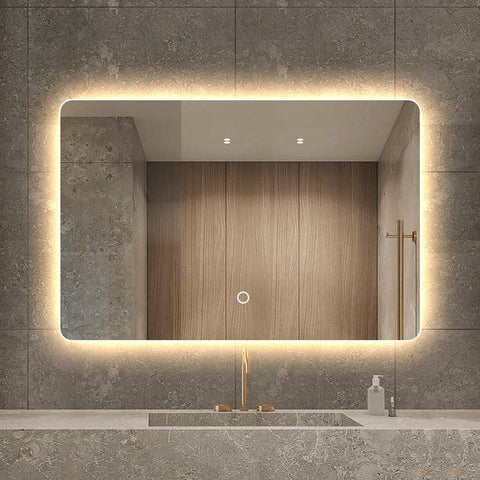 Få den perfekta rakningen med en LED-spegel av högkvalitativt glas
