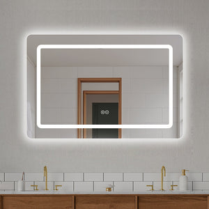 Fyrkantiga speglar med frontlight