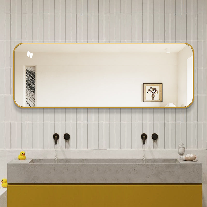 Stor spegel 170x60 cm - Guld ram