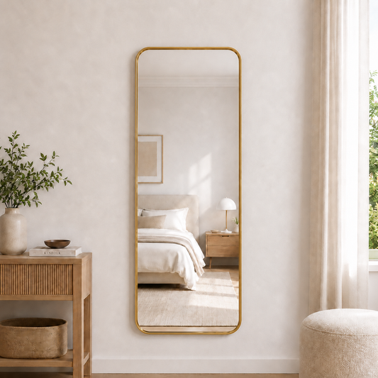 Helkroppsspegel 60x170 cm - Guld ram