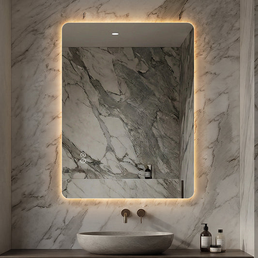Rektangulärt Spegel med LED-ljus och Imfritt 60x80 cm