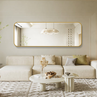 Stor spegel 170x60 cm - Guld ram