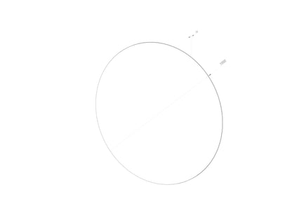 Rund spegel Ø100 cm
