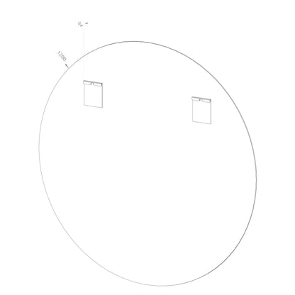 Rund spegel Ø120 cm