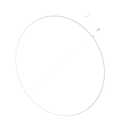 Rund spegel Ø120 cm
