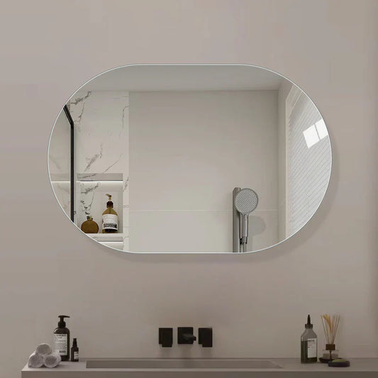 Oval måttbeställd spegel - Horisontell