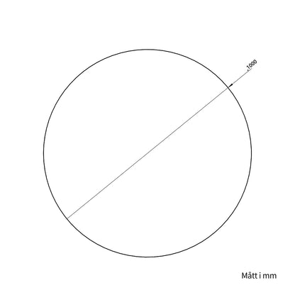 Rund spegel Ø100 cm