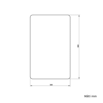 Rektangulär spegel 50x80 cm