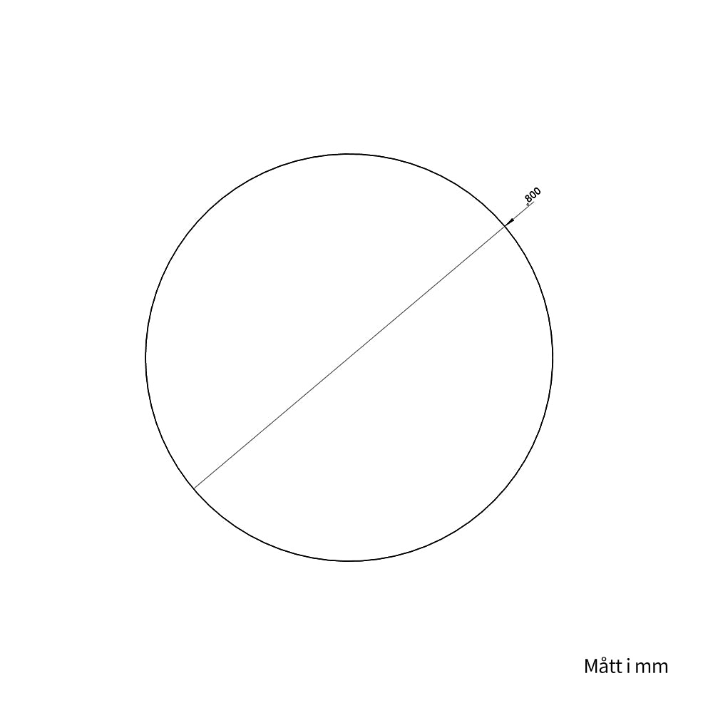 Rund spegel Ø80 cm