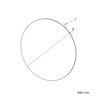 Rund spegel Ø80 cm